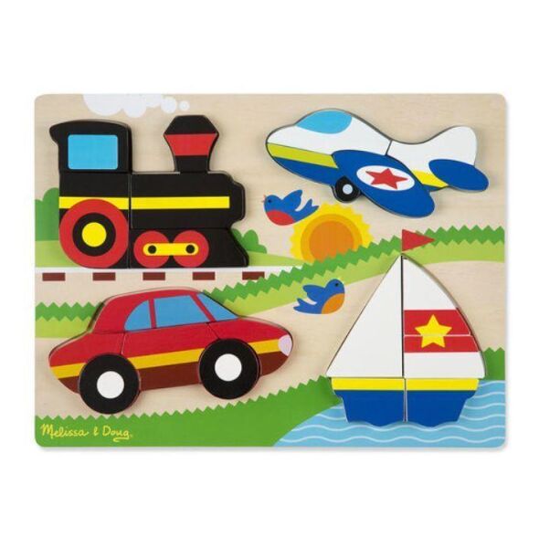 Melissa & Doug Ahşap Tombul Parçalı Yapboz