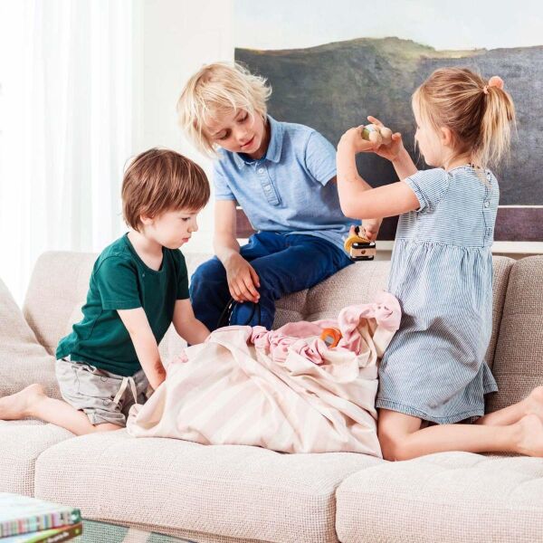 Oyuncak Çantası Stripes Pink