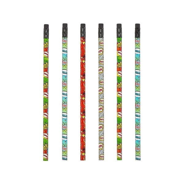 Ooly 12li Silgili Kurşun Kalem - Comic Attack