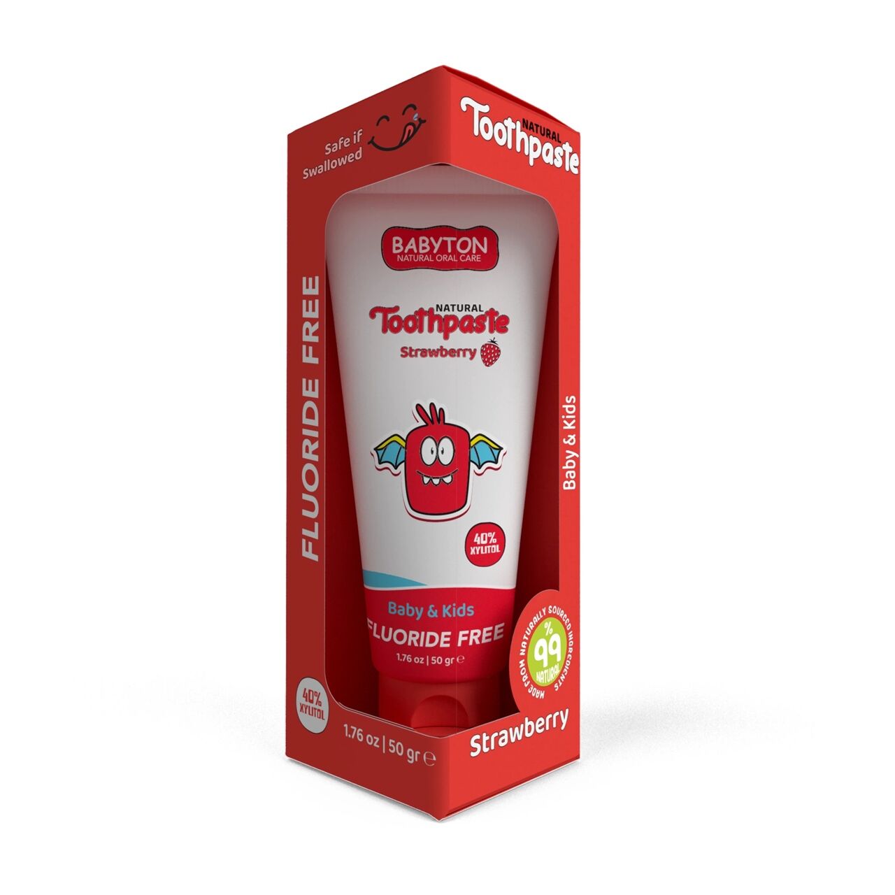 Babyton Doğal Çilek Aromalı Diş Macunu