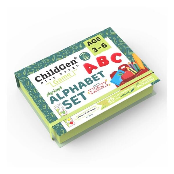 ChildGen Alfabe Sahneli Oyun Hamuru Kutusu