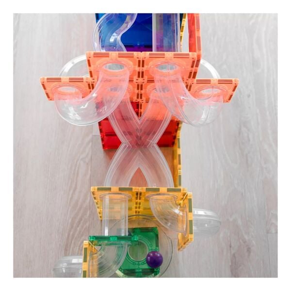 Connetix Rainbow Ball Run Expansion Set - 66 Parça