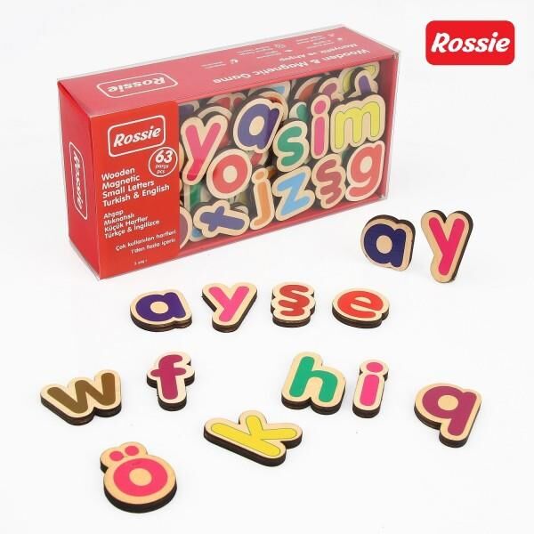 Rossie Manyetik Ahşap Küçük Harfler