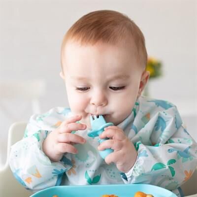 Bumkins Uzun Kollu Önlük (6-24 ay)- Dinosaurs