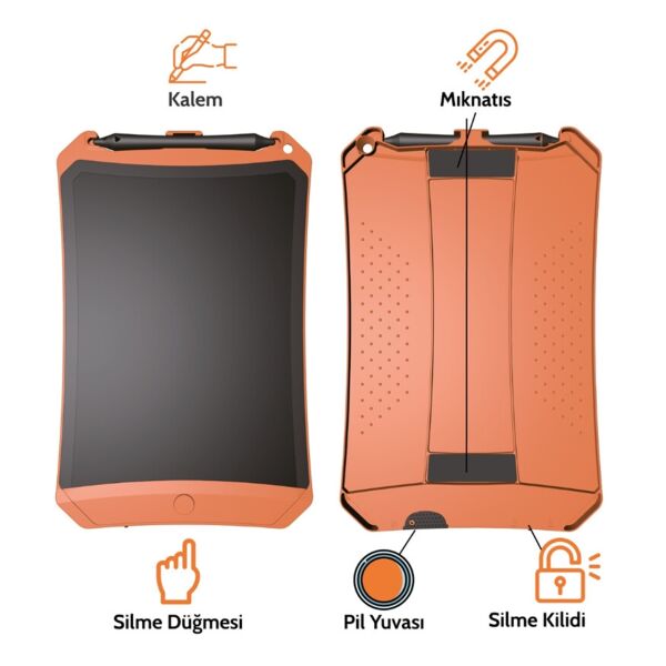 Xiaomi Wicue - 8,5'' LCD Dijital Tablet -Turuncu