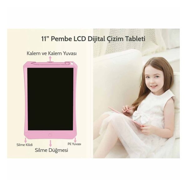 Xiaomi Wicue - 11'' Pembe LCD Dijital Çizim Tableti