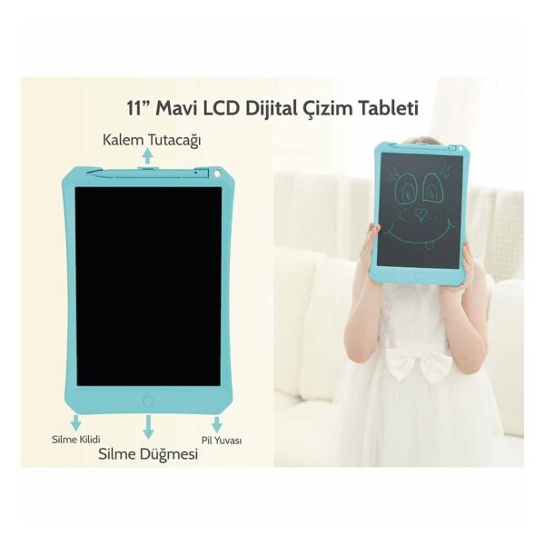 Xiaomi Wicue - 11'' Mavi LCD Dijital Çizim Tableti