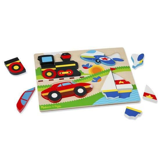 Melissa & Doug Ahşap Tombul Parçalı Yapboz