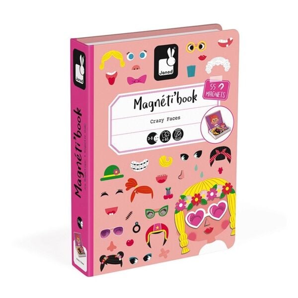 Janod Mıknatıslı Oyun Kitabı Çılgın Yüzler