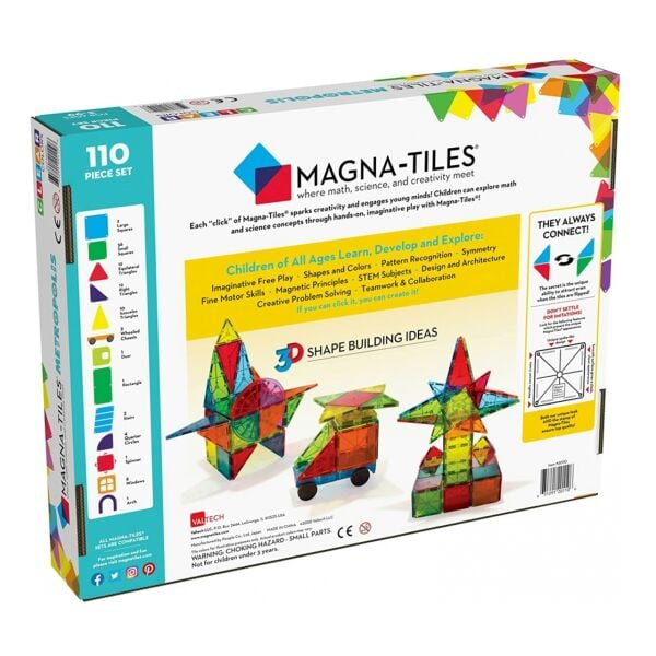 Magna Tiles Metropolis - 110 Parça