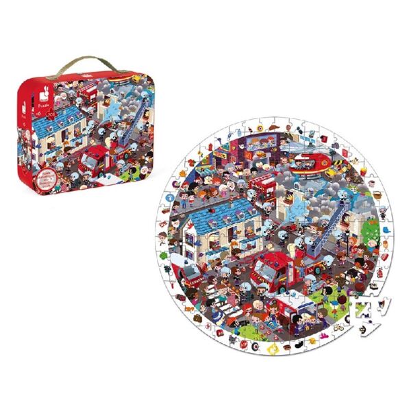 Janod Yuvarlak Puzzle ve Bulmaca İtfaiyeci