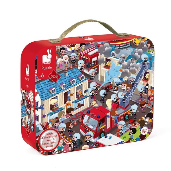 Janod Yuvarlak Puzzle ve Bulmaca İtfaiyeci