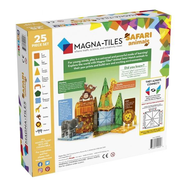 Magna Tiles Safari - 25 Parça