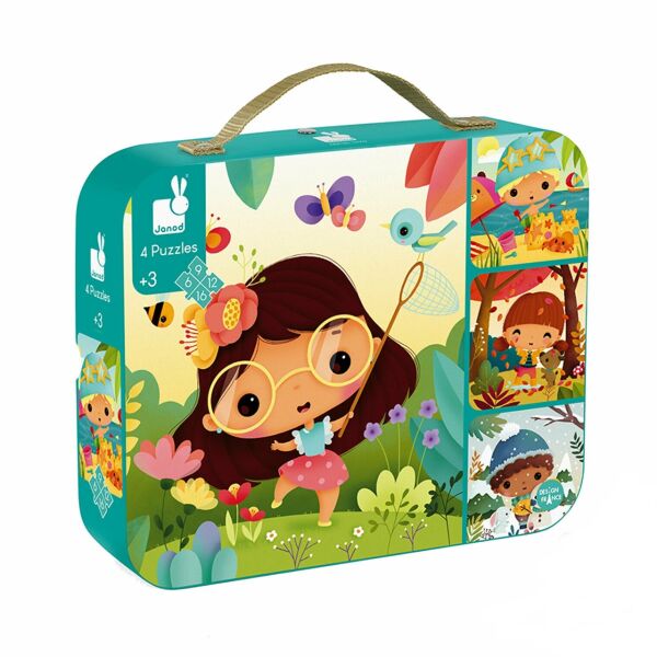Janod 4 Aşamalı Puzzle Seti Mevsimler