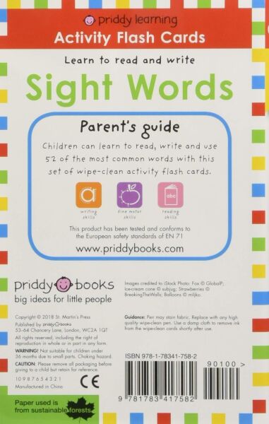 Wipe Clean Flashcards Sight Words