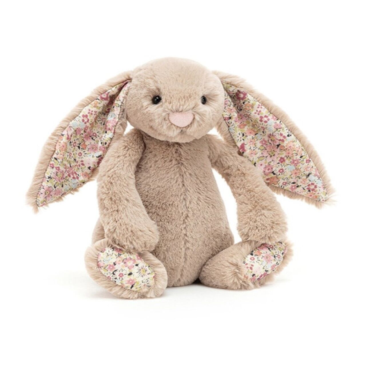 Jellycat Çiçekli Bej Tavşan Küçük Boy - 18 cm