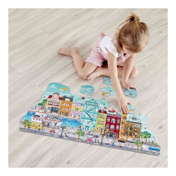 Hape Puzzle Hareketli Şehir Turu