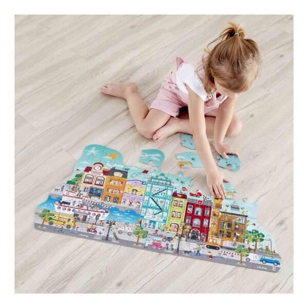 Hape Puzzle Hareketli Şehir Turu