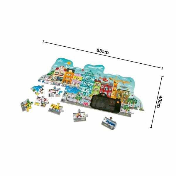Hape Puzzle Hareketli Şehir Turu