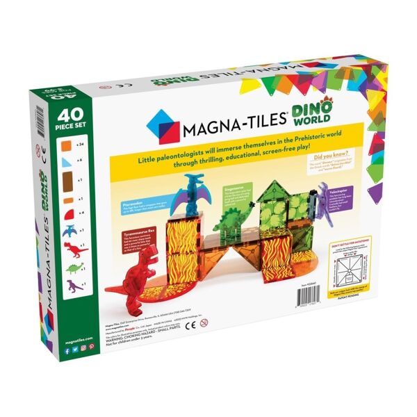 Magna Tiles Dinozor Dünyası - 40 Parça