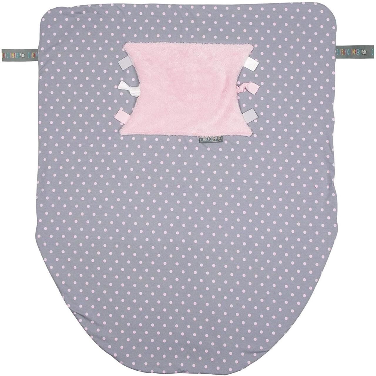 Cheeky Chompers Blanket Polka Dot Pink