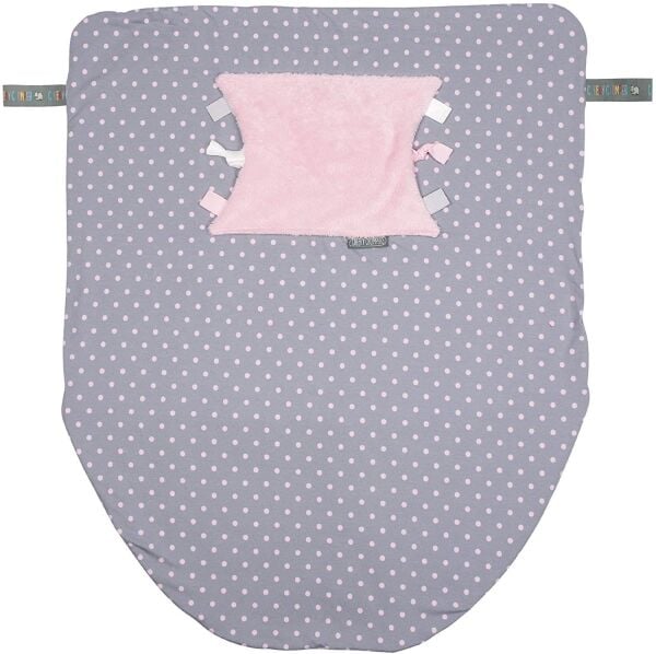 Cheeky Chompers Blanket Polka Dot Pink