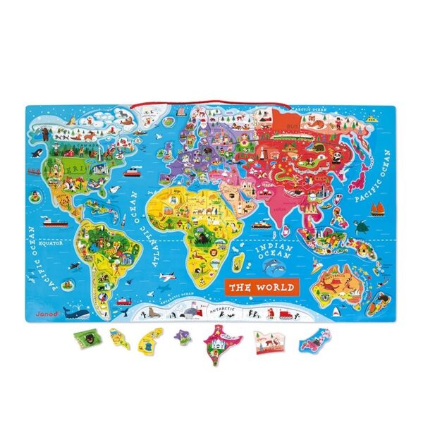 Janod Mıknatıslı Oyun Dünya Haritası