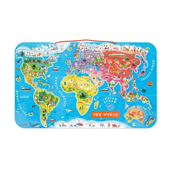 Janod Mıknatıslı Oyun Dünya Haritası