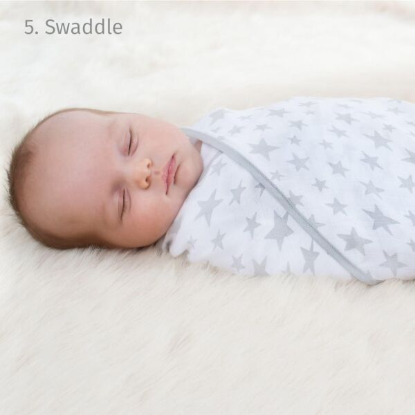 Cheeky Chompers Multimuslin Silver Stars