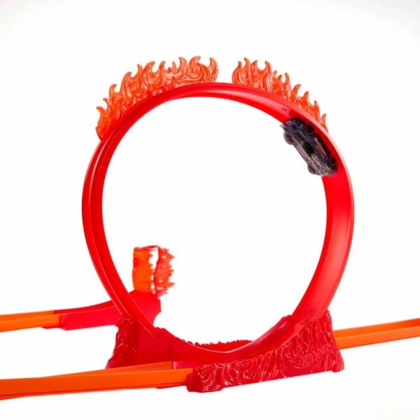 Hot Wheels Track Builder Alev Temalı Akrobasi Seti
