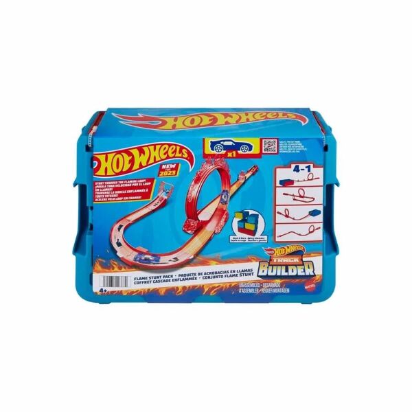 Hot Wheels Track Builder Alev Temalı Akrobasi Seti