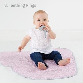 Cheeky Chompers Multimuslin Rosy Days