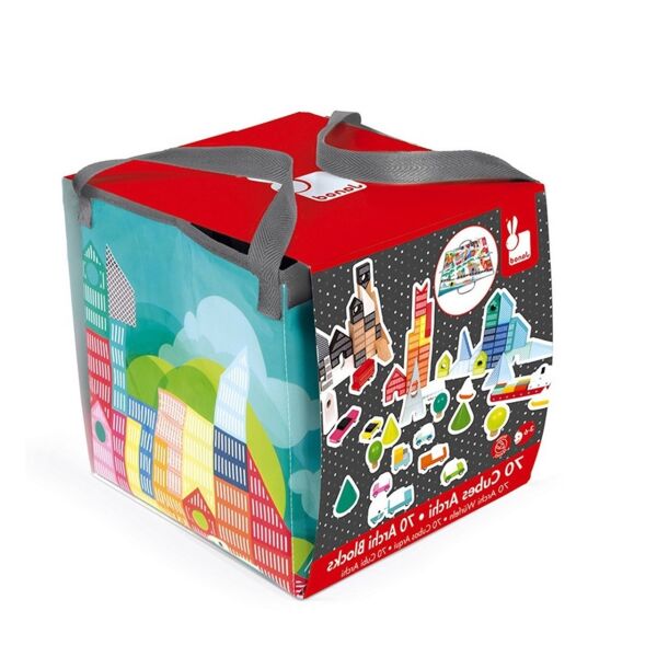 Janod Çantalı Küpler Mimari Bloklar