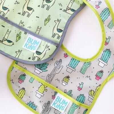 Bumkins Başlangıç Önlüğü 2li paket (3-6 ay) - Cact