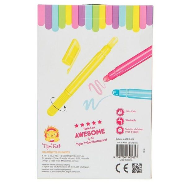 Tiger Tribe 5’li Neon Jel Pastel Boya Kalemi