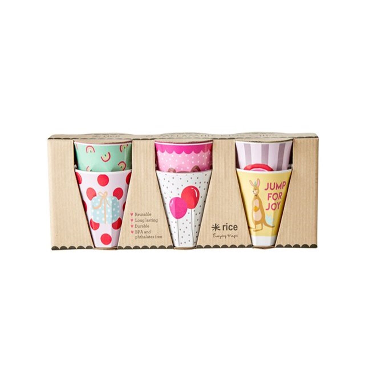 Melamin 6lı Bardak - Gökkuşağı - Kanguru