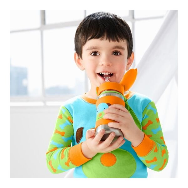 Skip Hop Pipetli Paslanmaz Çelik Suluk Köpek