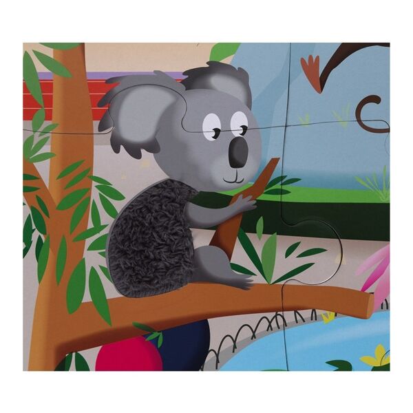 Janod 20 Parça Dokun Hisset Puzzle Hayvanat Bahçes