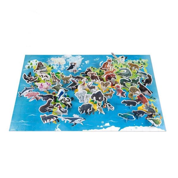 Janod 200 Parça Figürlü Puzzle Hayvanlar