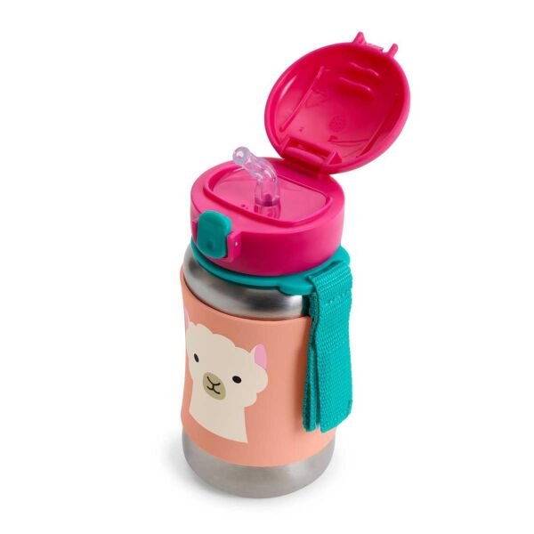 Skip Hop Pipetli Paslanmaz Çelik Suluk - Lama