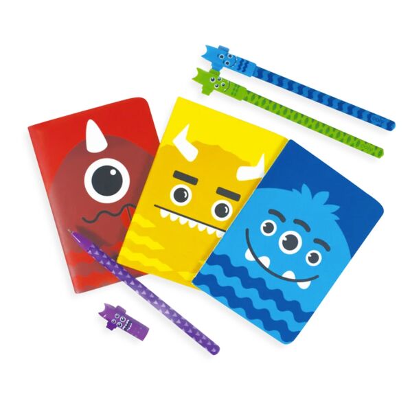 Ooly Pocket Pal Mini 8li Defter Seti - Monsters