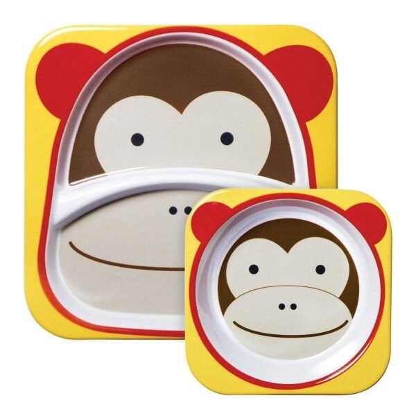 Skip Hop Tabak ve Kase Hediye Seti Maymun