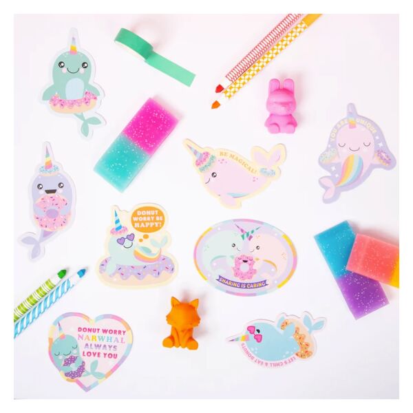 Ooly Kokulu Sticker Seti - Nom Nom Narwhals