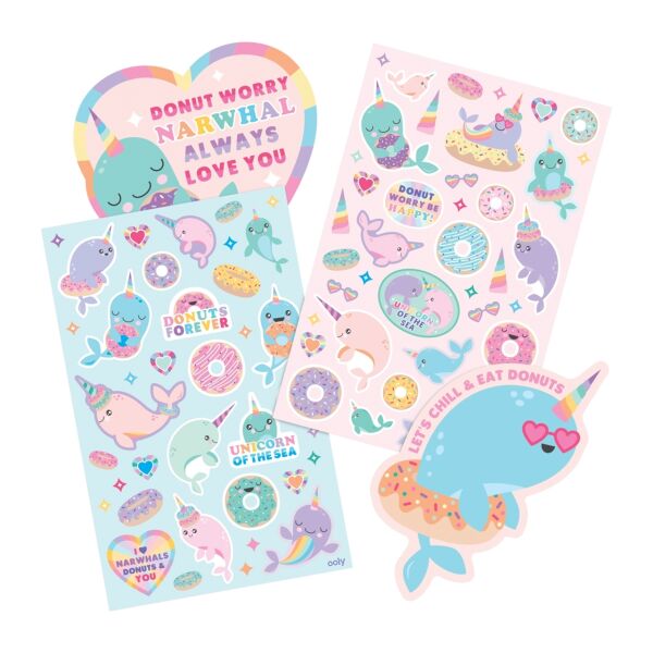 Ooly Kokulu Sticker Seti - Nom Nom Narwhals