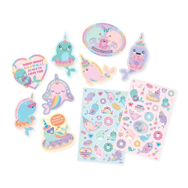 Ooly Kokulu Sticker Seti - Nom Nom Narwhals