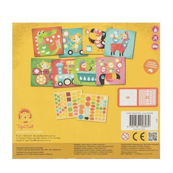 Tiger Tribe Sticker Seti / Crazy Animals