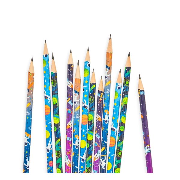 Ooly 12li Silgili Kurşun Kalem - Astronaut