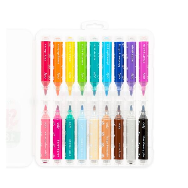 Ooly Stampables Kokulu Çift Uçlu 18’li Keçeli Kale