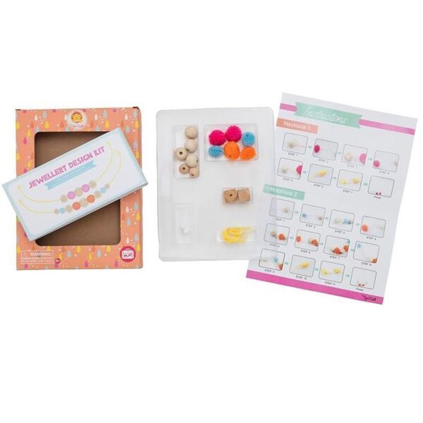 Tiger Tribe Takı Seti / Pom Poms & Beads    