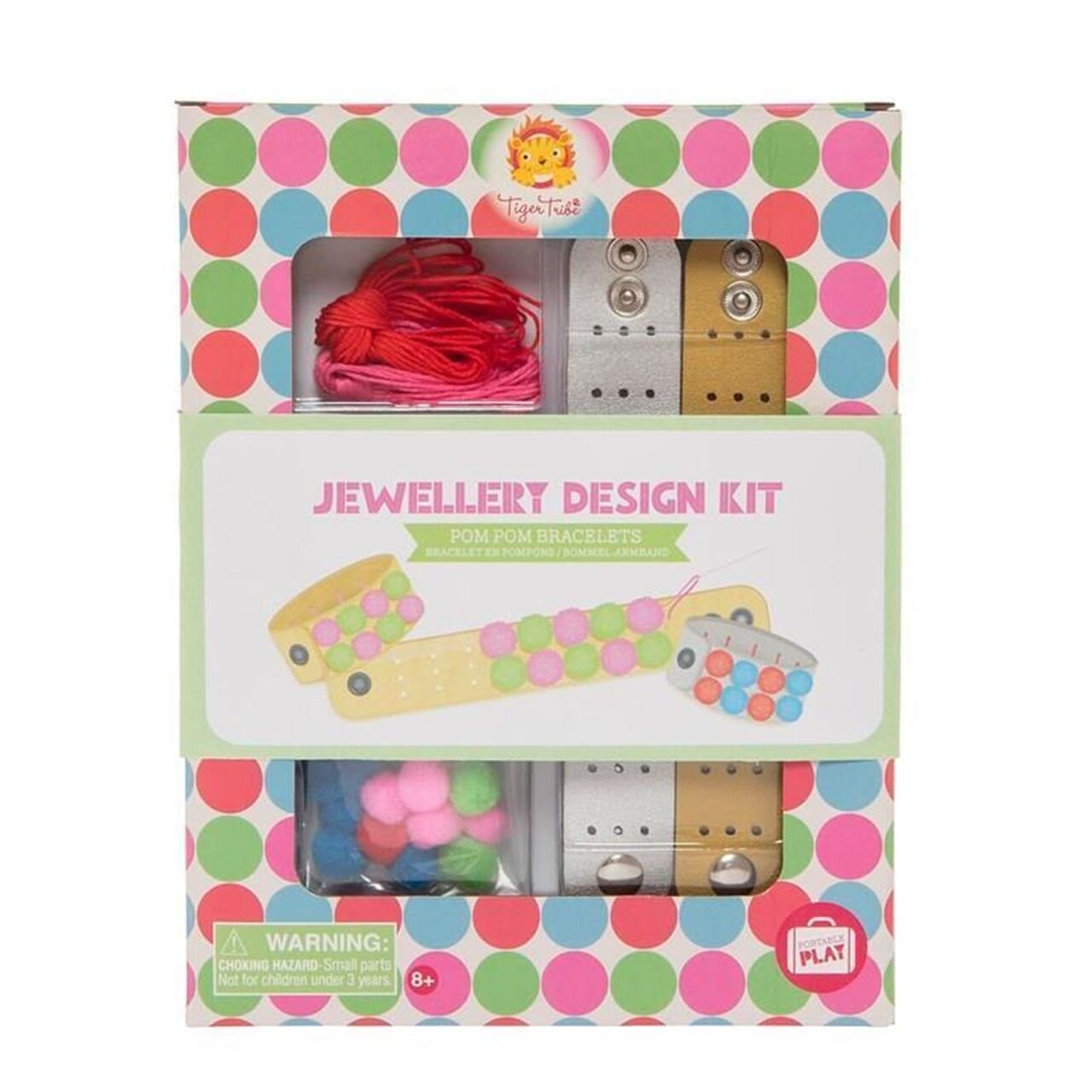 Tiger Tribe Takı Tasarım Seti / Pom Pom Bracelets